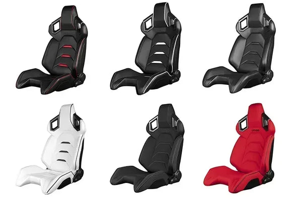 JIABEIR 1085 Blue Yellow Interior Accessories Luxury Leather Bucket Adjustable Sport Vehicle Racing Car Seats