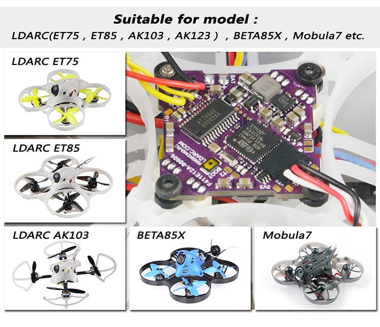 LDARC F411E12A AIO Flight Controller (F4 + 12A ESC)