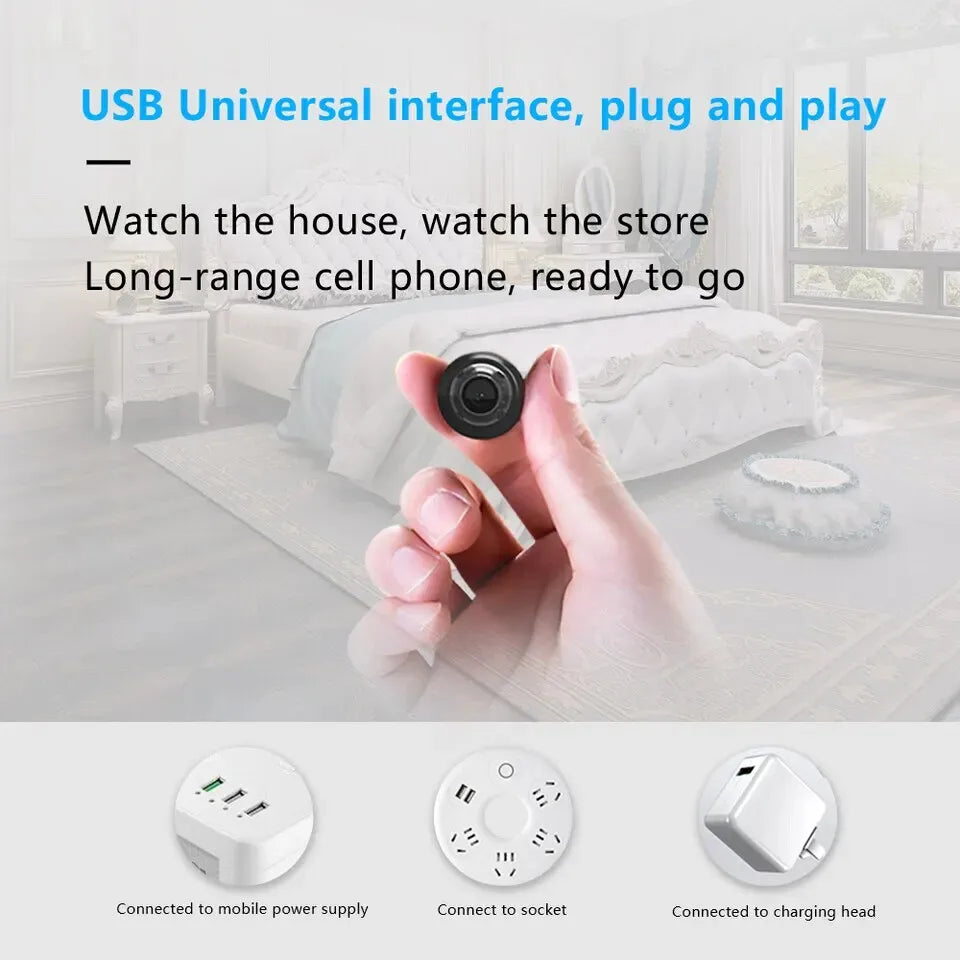 X5 Mini Camera HD1080P Compact Wireless WIFI Camera with Recording Function, Suitable for Outdoor Camping at Home