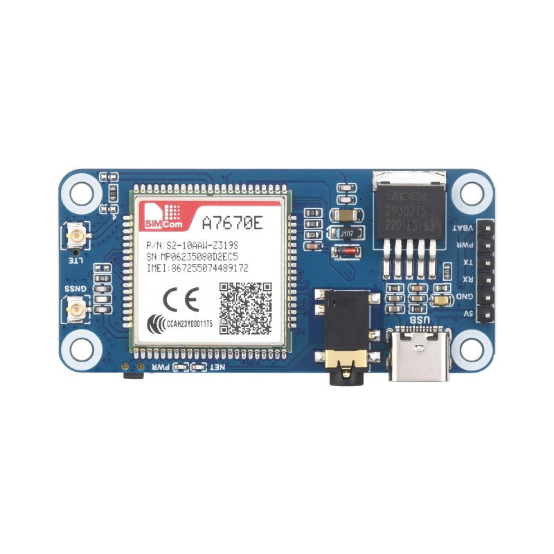 A7670E CAT-1 LTE/GNSS HAT for Raspberry Pi