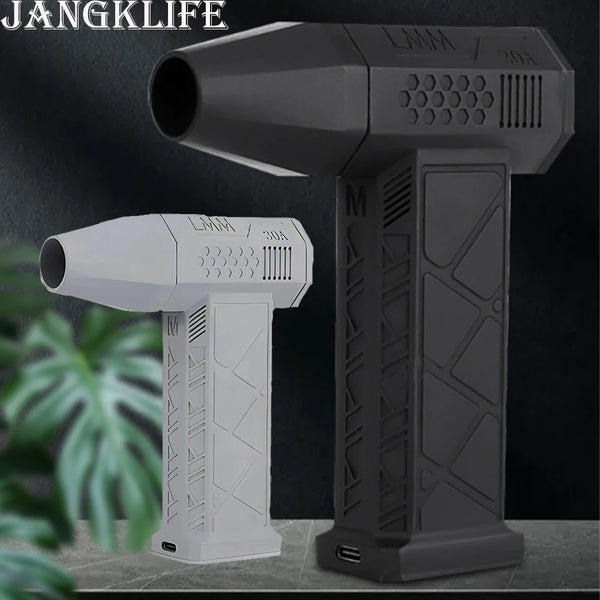 130000RPM Mini Turbo Jet Fan Electric Air Duster Adjustable wind speed Turbo Violent Blower Rechargeable with Light Car Cleaning