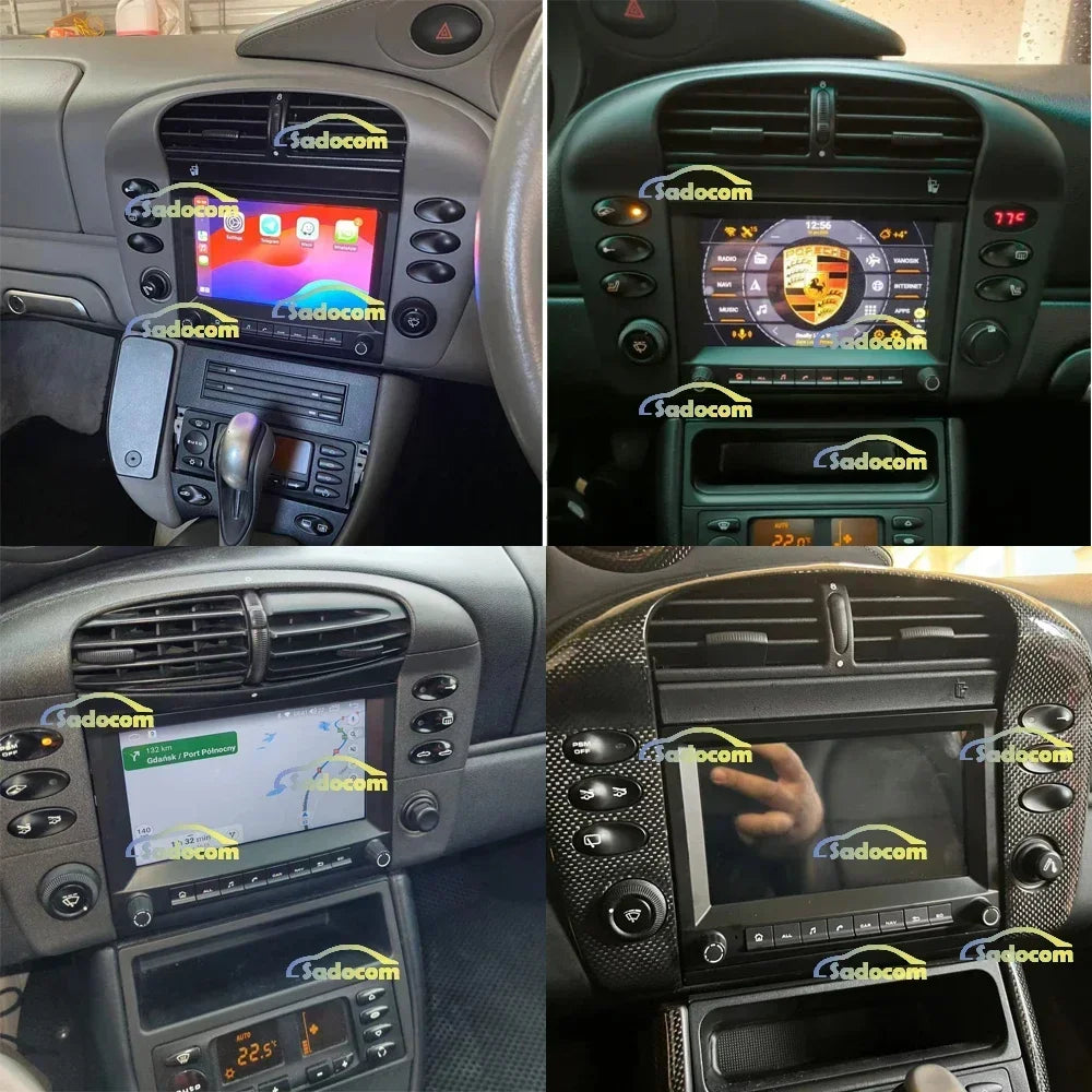 CarPlay 7" 2 din Android 13.0 Car DVD player 8 Core 4GB DSP multimedia GPS autoradio For Porsche 911 996 986 Cayman Boxster