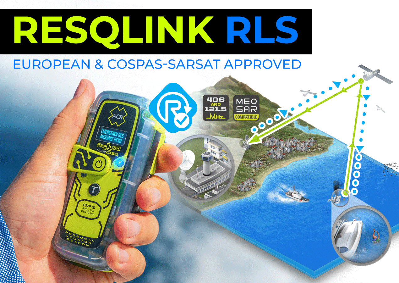 ACR ResQLink 410 RLS PLB Personal Locator Beacon | 4Boats