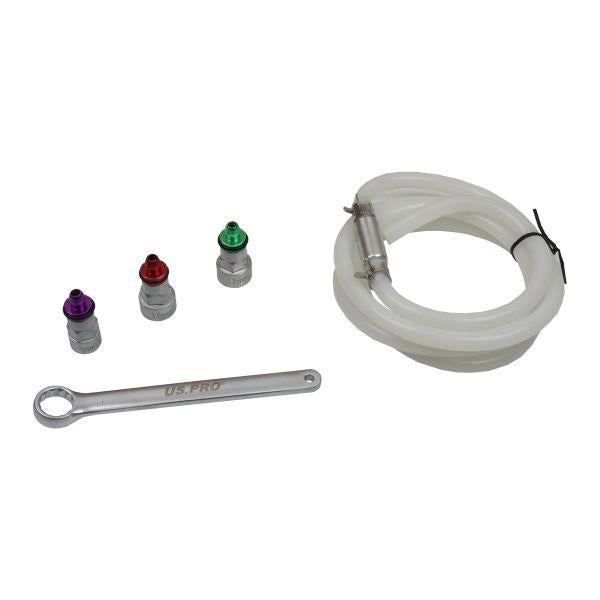 US PRO Tools 8pc Brake Bleeder Socket & Wrench Set 7–12mm with Hose & Check Valve 6243