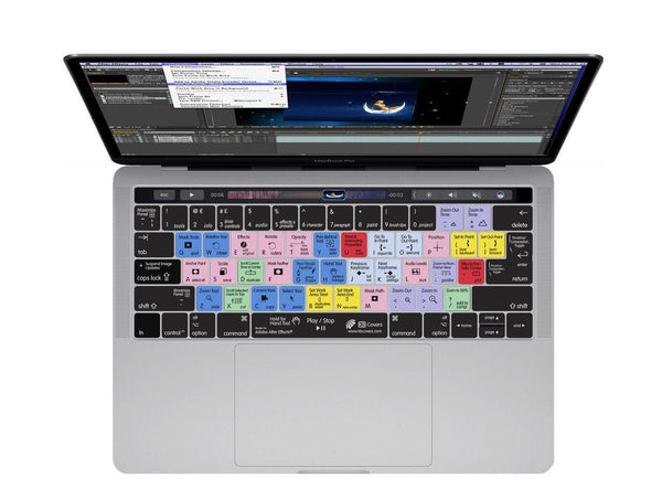 Adobe After Effects Keyboard Covers for MacBook and iMac