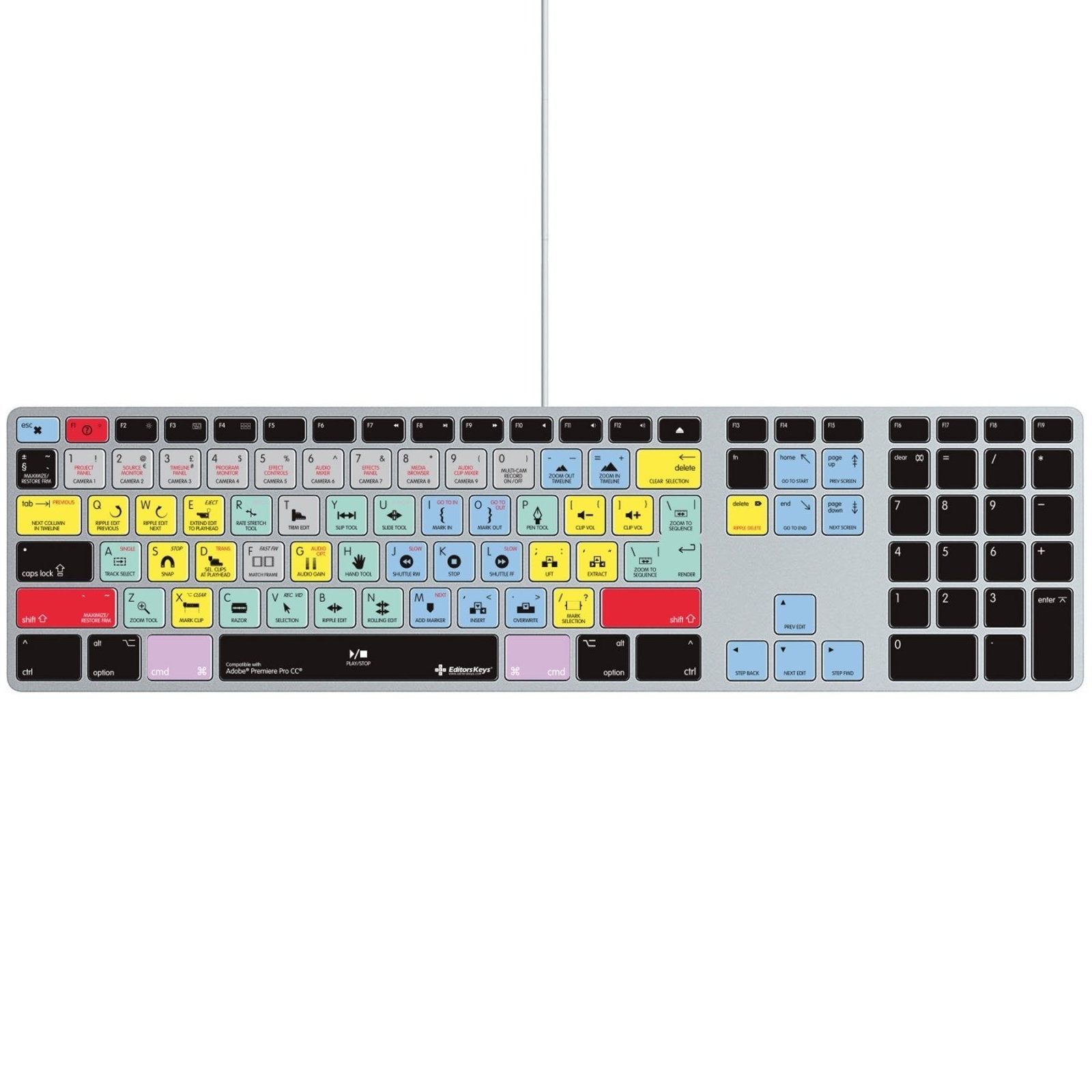 Adobe Premiere Keyboard Covers for MacBook and iMac