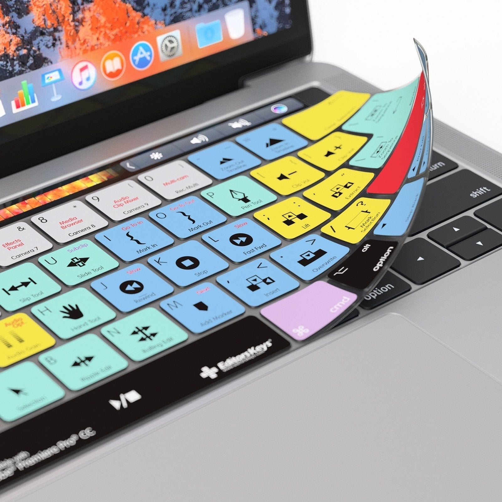 Adobe Premiere Keyboard Covers for MacBook and iMac