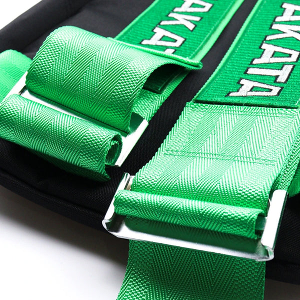 Universal JDM Racing Style Fabric Backpack TAKATA Backpack Car Canvas Bride School Bag Running Backpack Harness Shoulder Straps