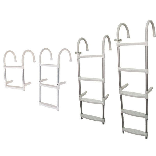Aluminium 2-Step Folding Boat Ladder | 4Boats