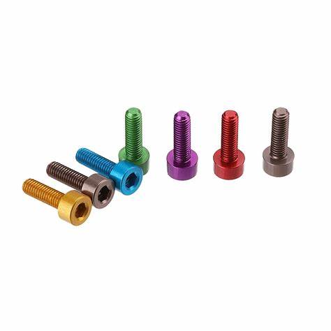 Anodised 7075 Aluminium M3 Cap Head Screw Pack (10pcs)