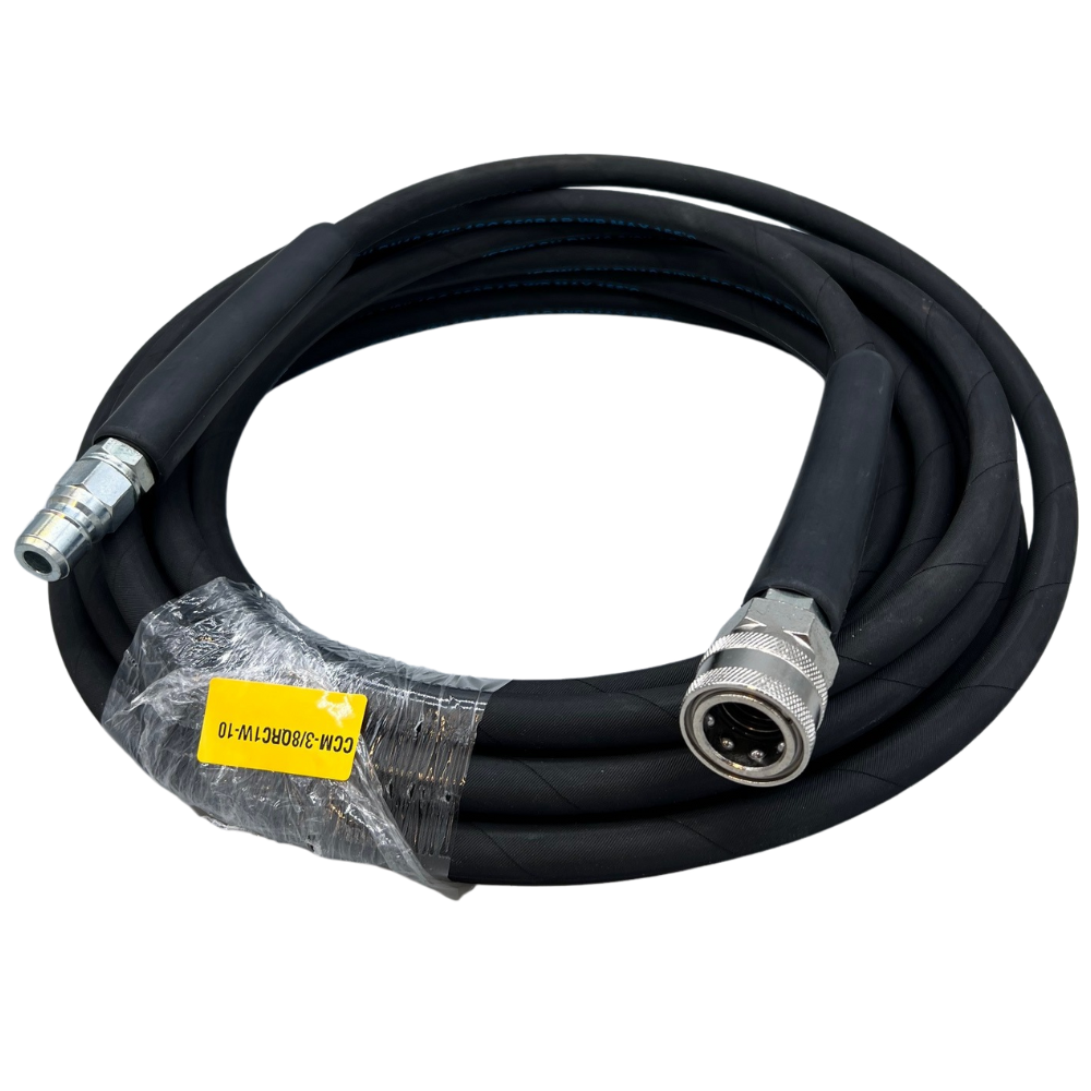 Astrox 3/8" Maxi Quick Release 1 Wire High Pressure Rubber Hose - 250bar