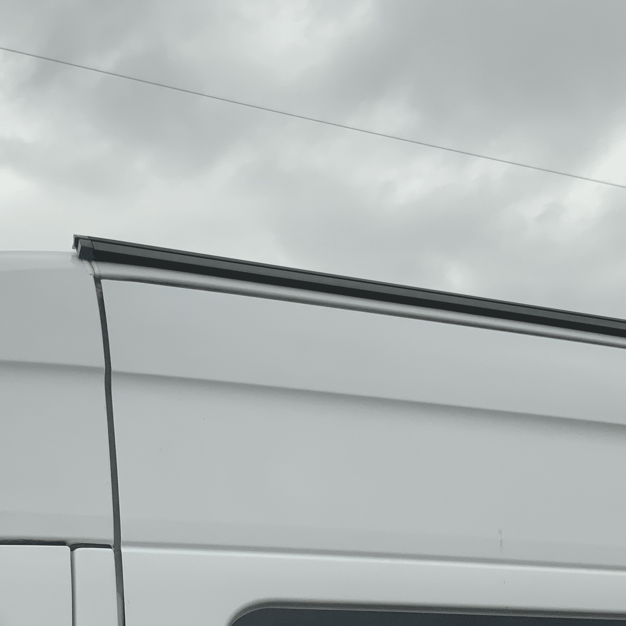 For VW Crafter Black Awning Rails  - Ideal for Campervan Drive-Away Awnings & Reimo Compatibility