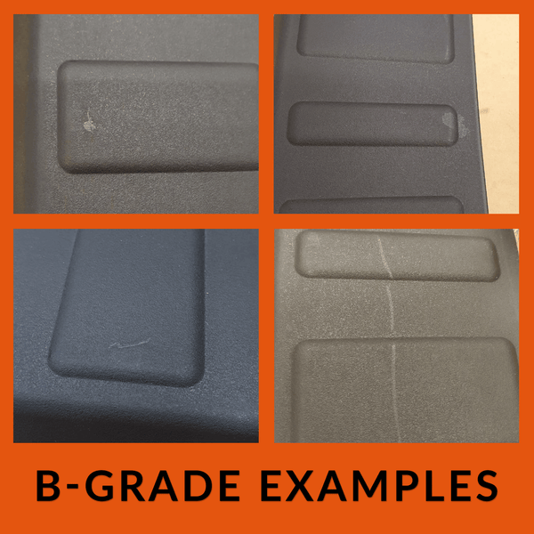 For VW T6 Transporter Multivan Tailgate Rear Bumper Protector Black Plastic (B-Grade)