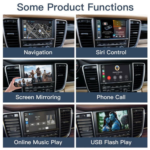 Wireless Carplay Android auto Module For Porsche PCM3.1 Panamera Cayenne Cayman Macan Boxster 911 991 718 AirPlay mirror link