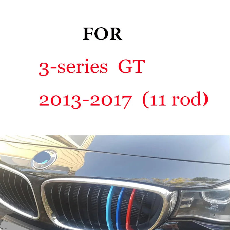3Pcs Front Grille Trim Strips For BMW Series 1 2 3 4 5 6 7 8 X1 X2 X3 X4 X5 X6 X7 Z4 E46 E90 F30 E60 E81 F20 F45 F36 F10 F48 F25