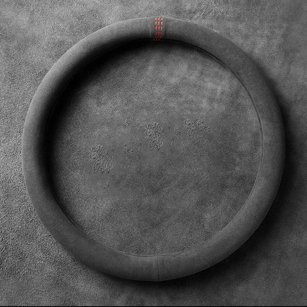 38cm Suede Leather Car Steering Wheel Cover Wear-Resistant For BMW E90 F01 F06 F10 F15 F16 F20 F21 F25 F26 F30 F32 F82 M3 G20 X5