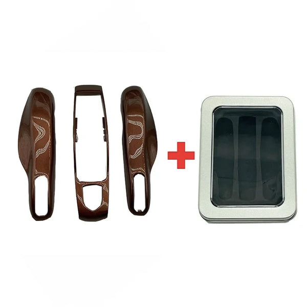 3Pcs Car Smart Remote Key Case Fob Cover Shell for Porsche Panamera Spyder Carrera Macan Boxster Cayman Cayenne 911 970 981 991
