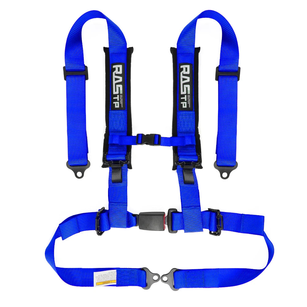 RASTP-Universal Racing Seat Belt 2-inch Four Point With Sponge Bolt Mounting  High Grade Strap Nylon Belts Safety Harness BAG091