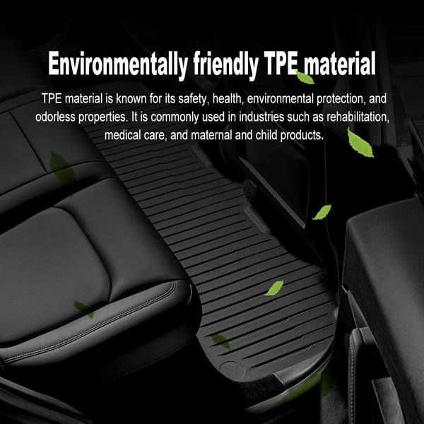 For Tesla Trunk Mat Model Y Model 3 high land Floor Mat 2021-2025 Luggage Mat TPE waterproof Anti-Slip Set Floor Liner Mat
