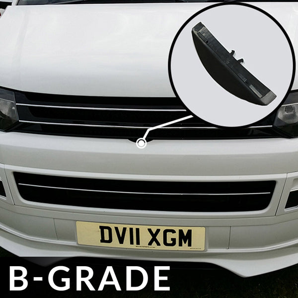 For VW Volkswagen T5.1 Front Badgeless Grille B-Grade – Gloss Piano Black Finish | Van-X - Clearance