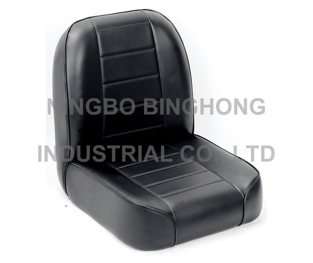 BINGHONG SINGLE / INDIVIDUAL (x1) JSXL-04 Jeep Wrangler Universal Bucket Seat Black Synthetic Leather