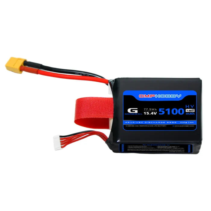 OMP HV LiPo Battery 5100mAh 15.4V 4S for ZMO VTOL