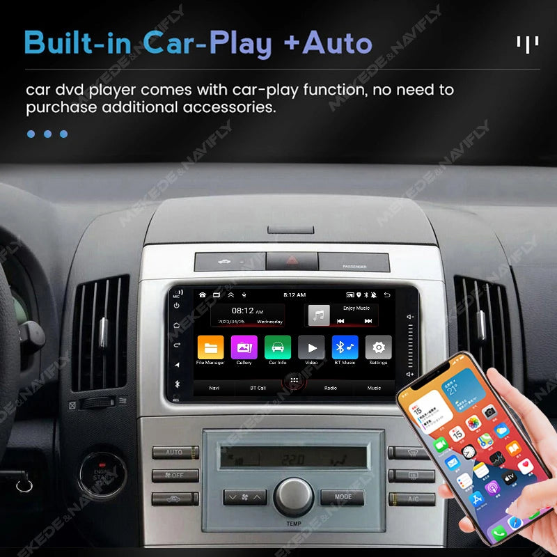 Android 13 Wireless Carplay Auto Car multimedia player IPS Screen GPS WIFI 7/8/9'' Car Radio For VW Passat golf Polo Jetta Skoda