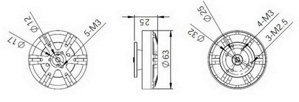 BE5208-25 330Kv Multirotor Motor