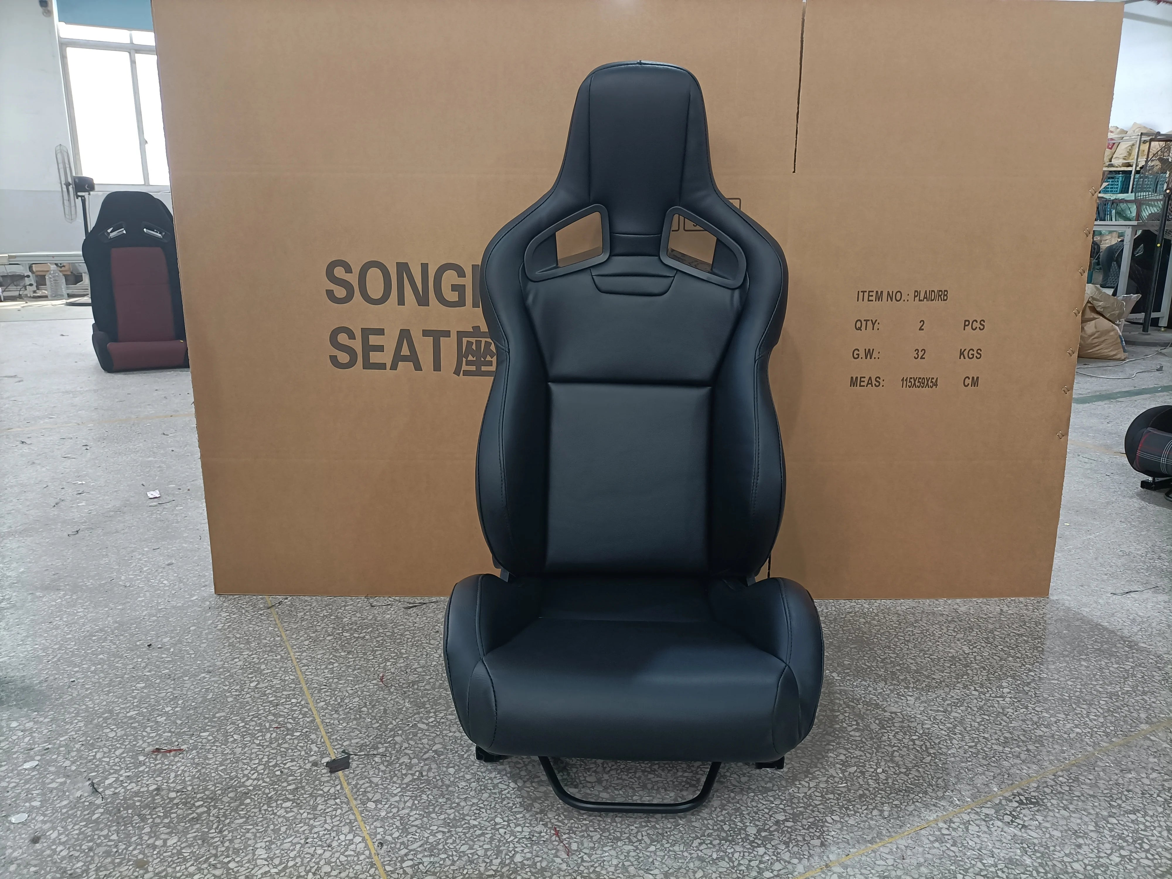 JIABEIR 1039R Luxury Leather Racing Bucket Car Seats PVC Sport Seat Adjustable and Comfortable Design for BMW Honda Vehicles