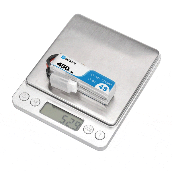 BetaFPV 450mAh 4S 75C Lipo Battery (2pcs)