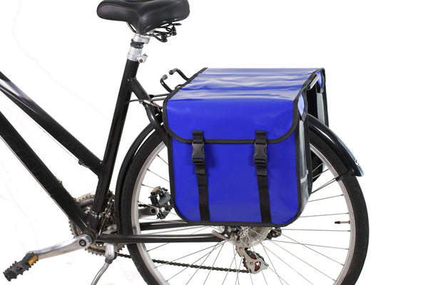BikyBag Classic CW - Waterproof Bicycle Double Panniers (Blue)
