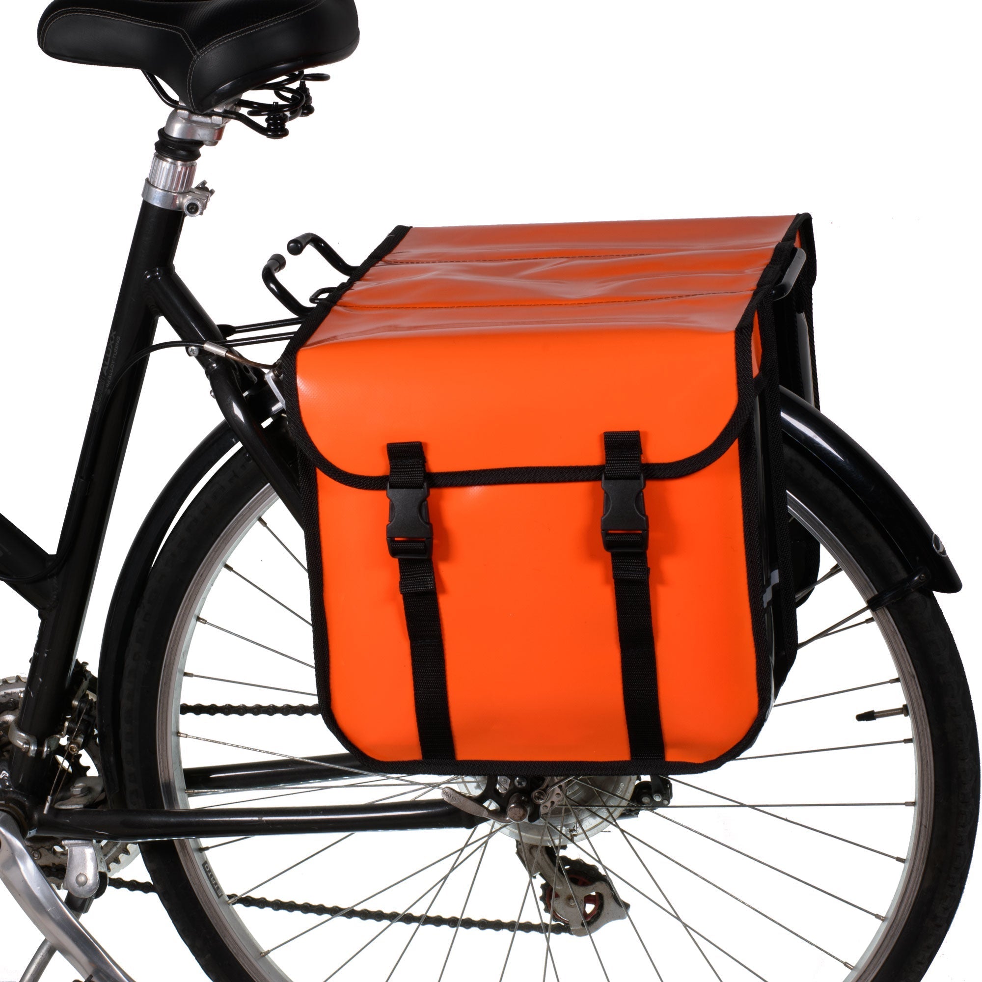 BikyBag Classic CW - Waterproof Bicycle Double Panniers (Orange)