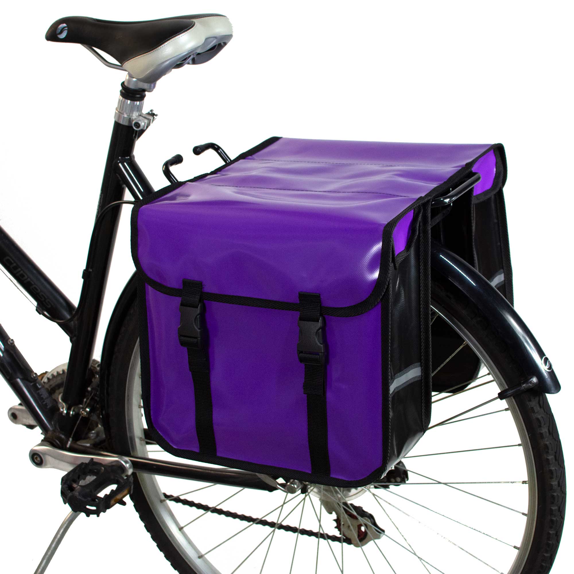BikyBag Classic CW - Waterproof Bicycle Double Panniers (Purple)