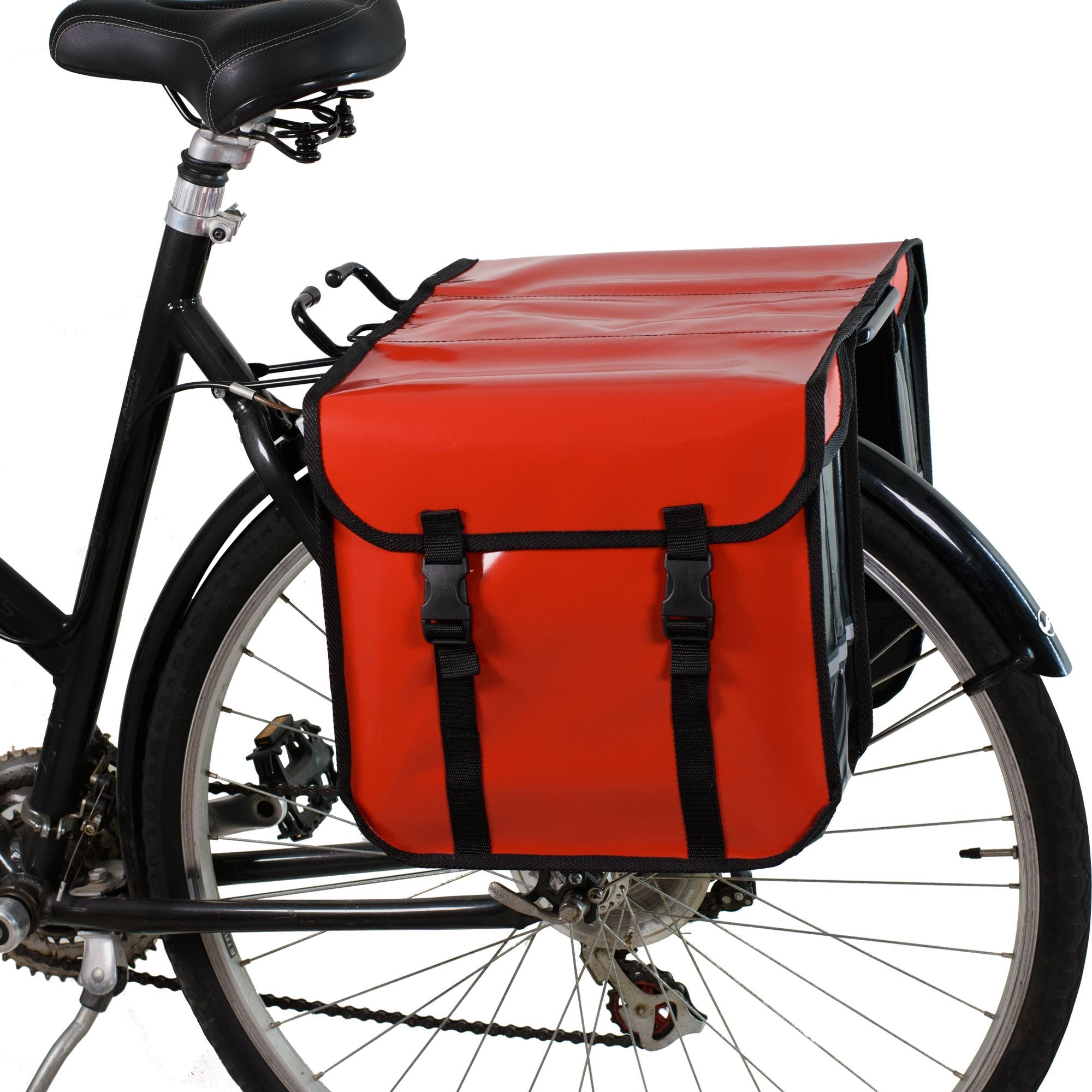 BikyBag Classic CW - Waterproof Bicycle Double Panniers (Red)