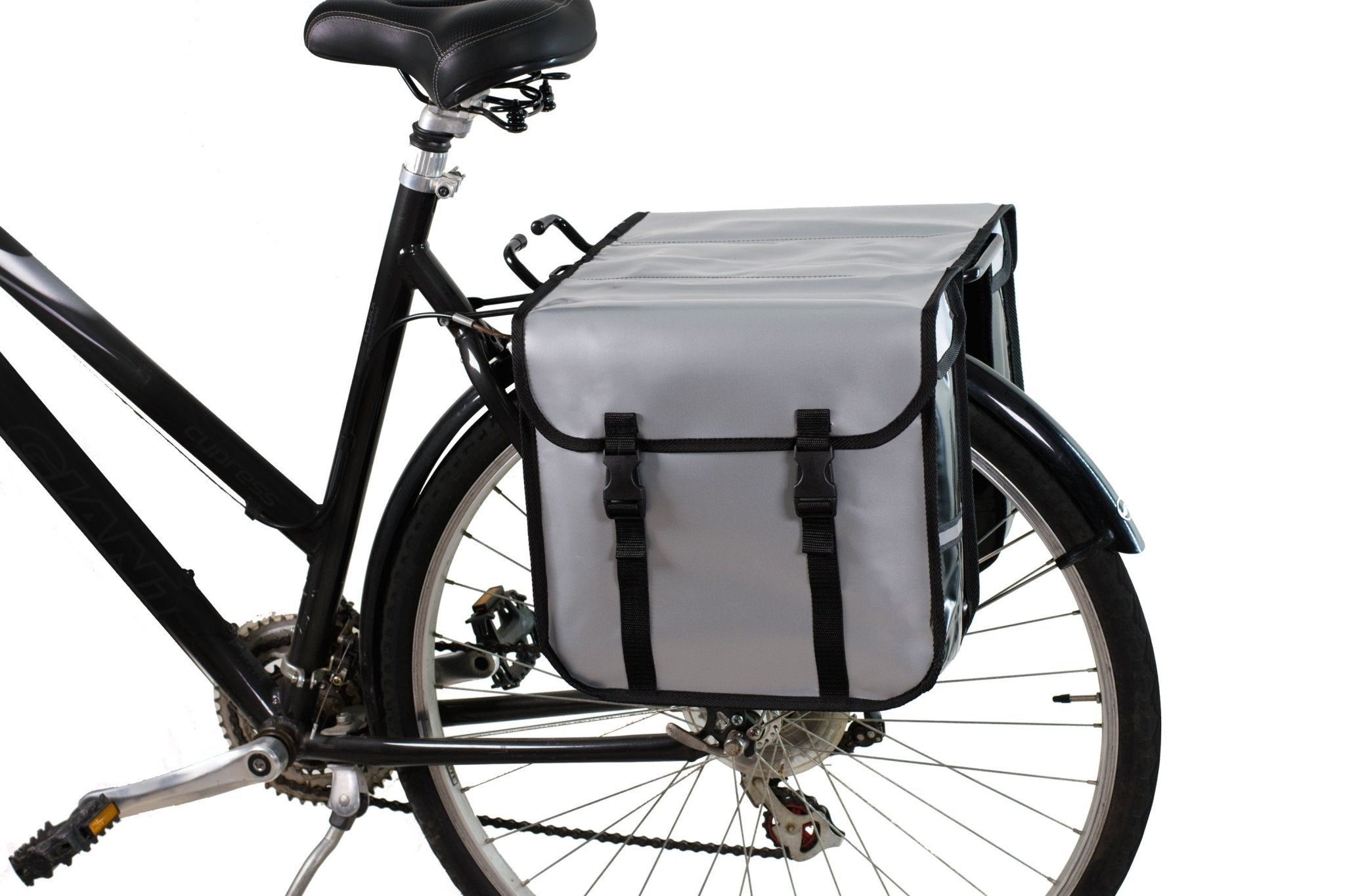 BikyBag Classic CW - Waterproof Bicycle Double Panniers (Silver)