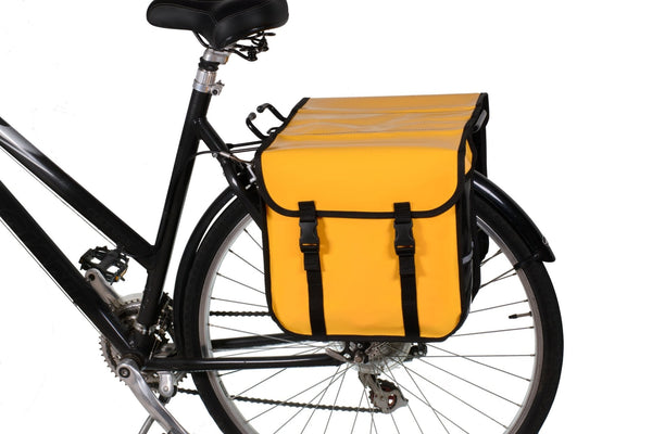BikyBag Classic CW - Waterproof Bicycle Double Panniers (Yellow)