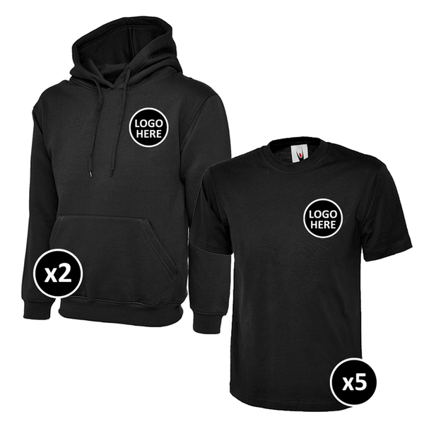Uneek Hoodie & T-Shirts Bundle - 7 Items