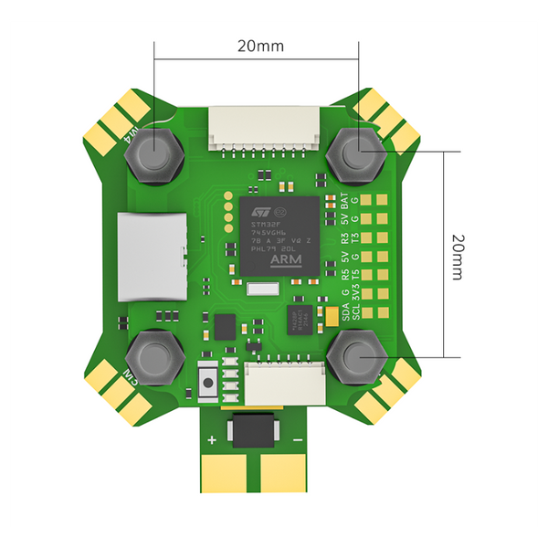 iFlight Blitz Mini F745 + E55A 20x20 Flight Stack