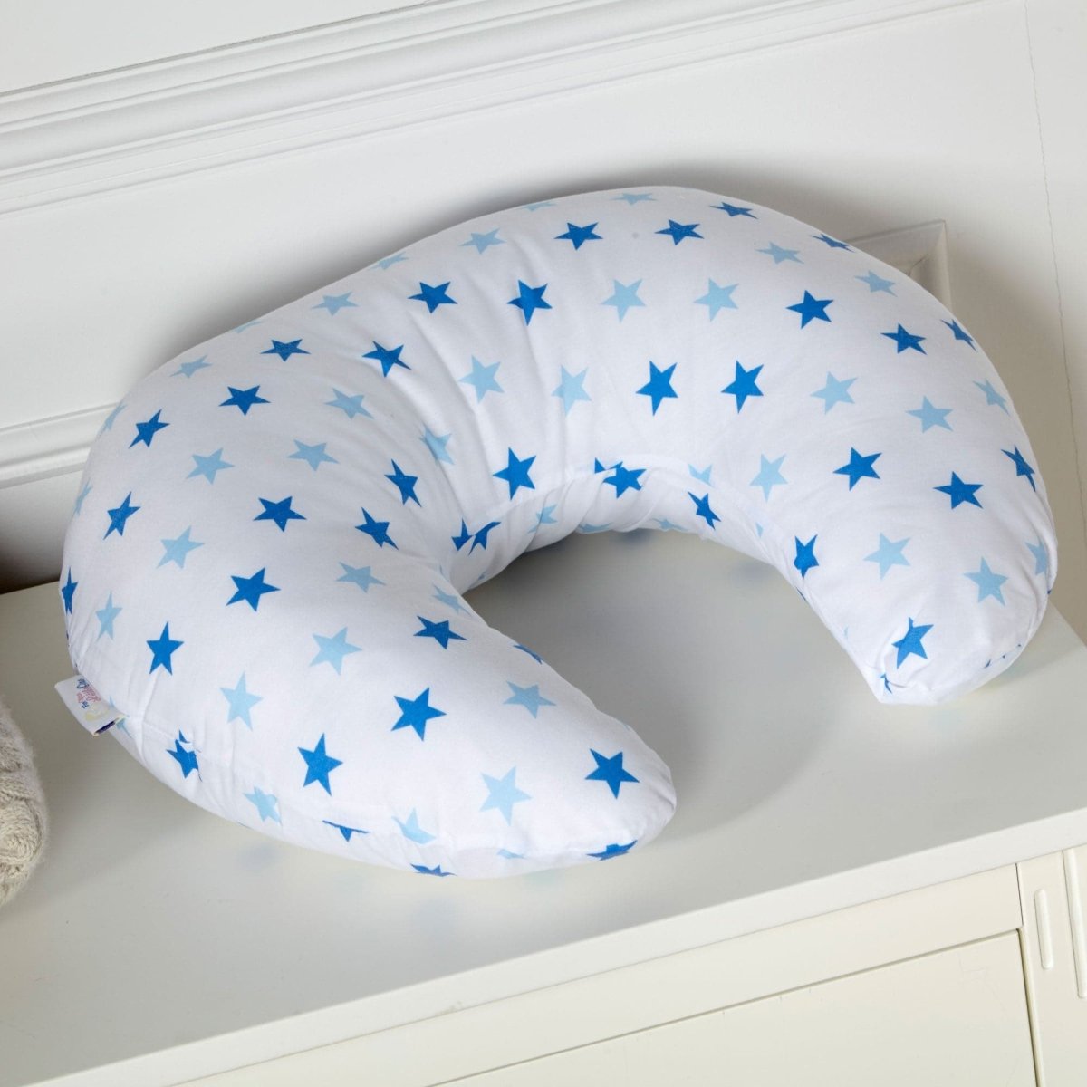 Breast Feeding Nursing Pillow - Little Blue Star (COVER ONLY)