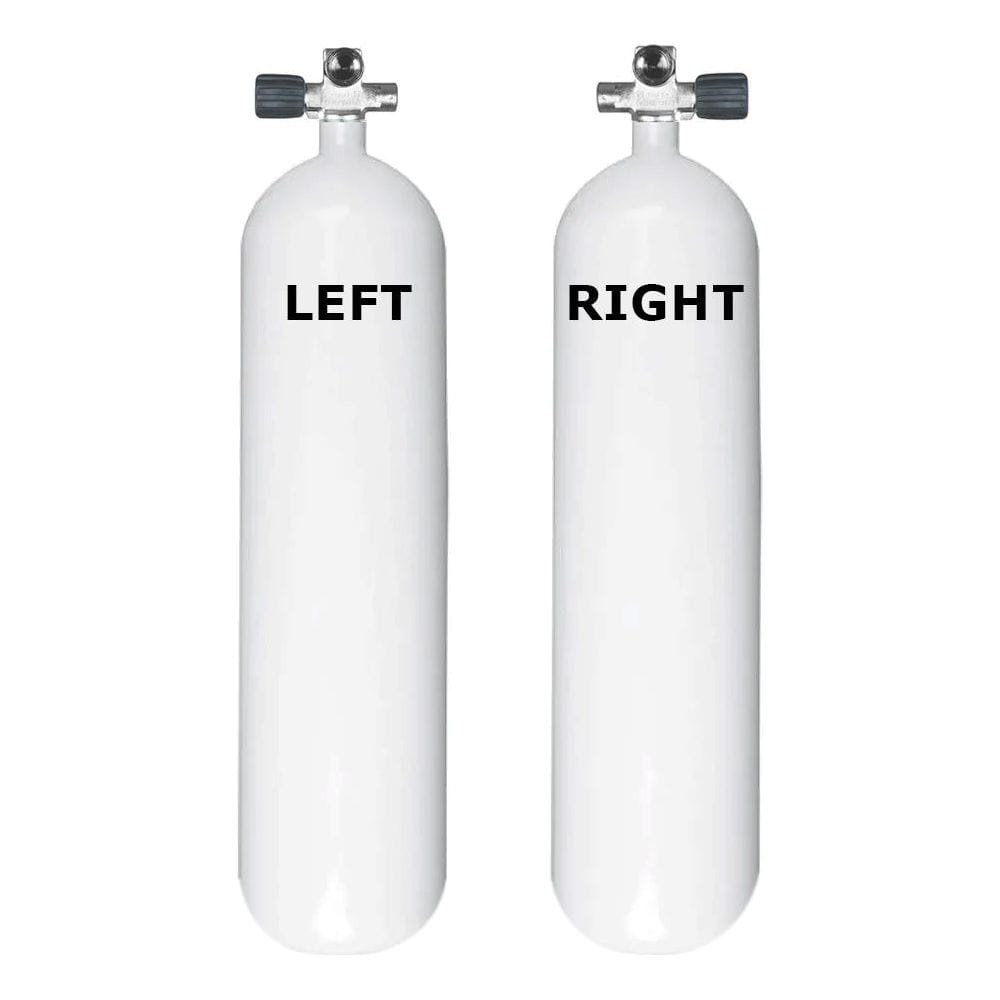 BTS STEEL Sidemount Cylinder Set