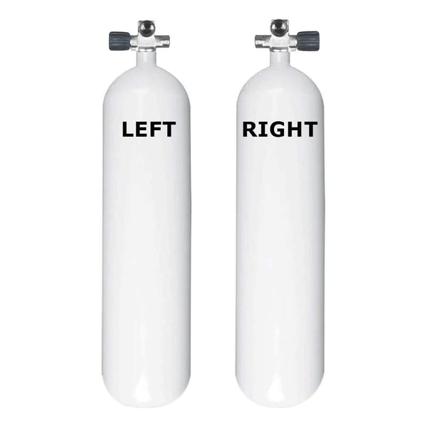 BTS STEEL Sidemount Cylinder Set