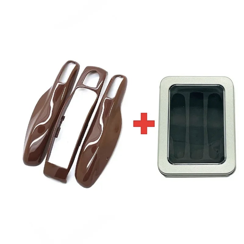 3Pcs Car Smart Remote Key Case Fob Cover Shell for Porsche Panamera Spyder Carrera Macan Boxster Cayman Cayenne 911 970 981 991