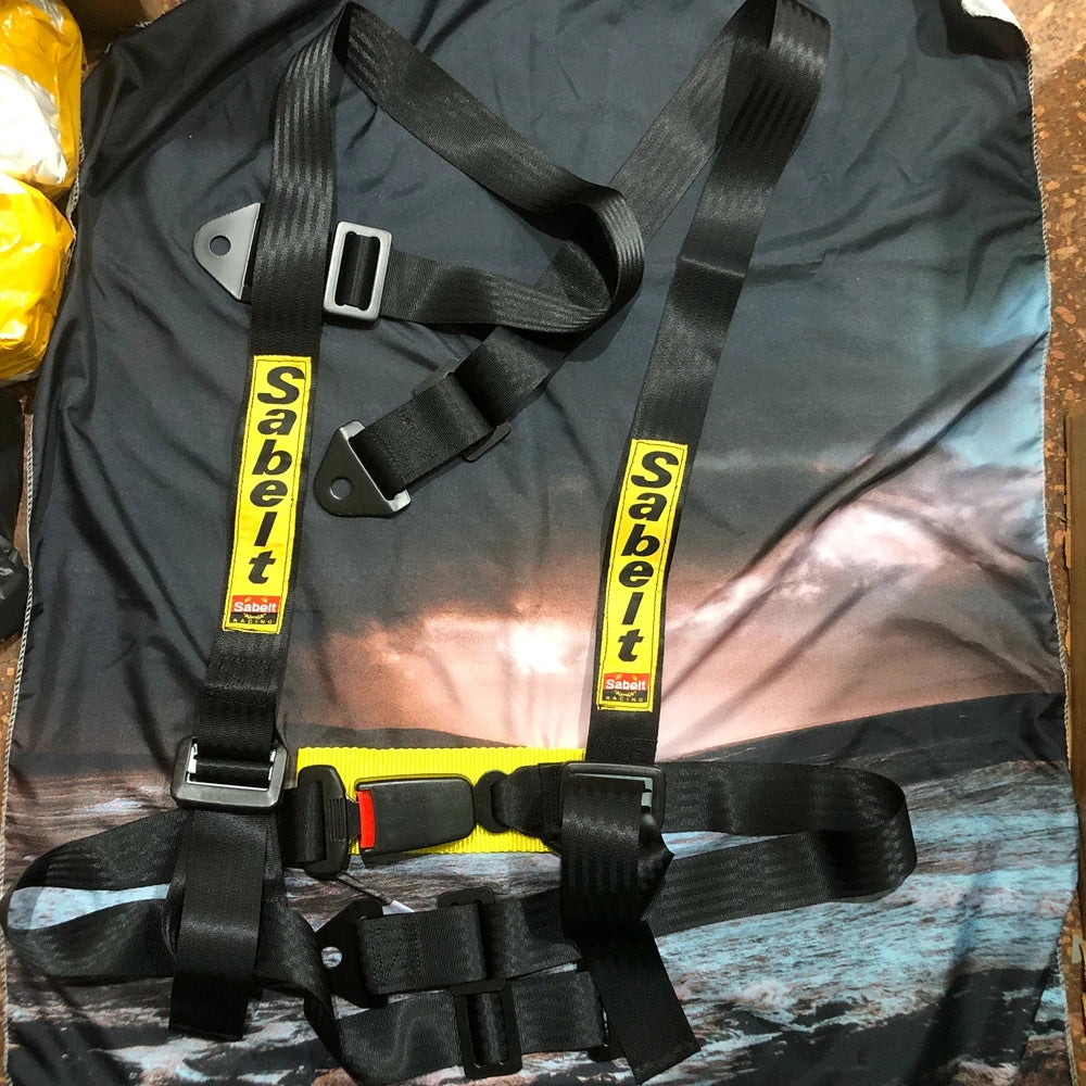 JDM Universal 2Inch 4 Point Racing Sabelt Quick Release Seat Belt Harness 2" Rally Drift Car 4 Point OMP Belts Safety Harness