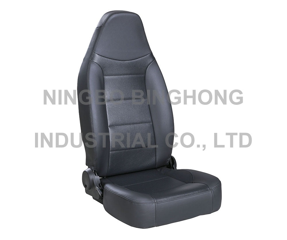 BINGHONG SINGLE / INDIVIDUAL (x1) Universal Bucket Seat AL-01 Black Synthetic Leather