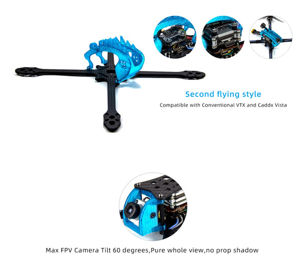 Hyperbola sub 250g Ultralight 5" Frame (DJI HD Vista Compatible)