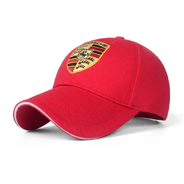 Embroidery Car Logo Snapback Baseball Cap Adjustable Casual Hat For Porsche Macan 911 718 Taycan Panamera Cayenne Boxster Cayman