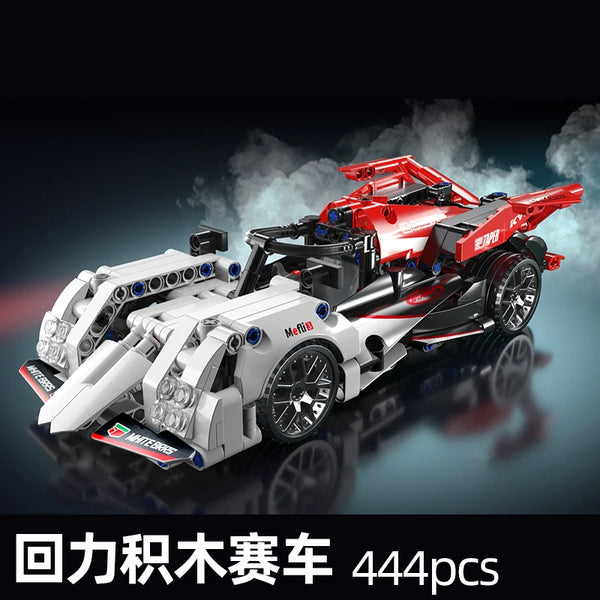 MOC Technical Red Car Building Blocks Set Creative Racing Model Kit DIY Creative Assembly Bricks Toys Birthday Christmas Gift