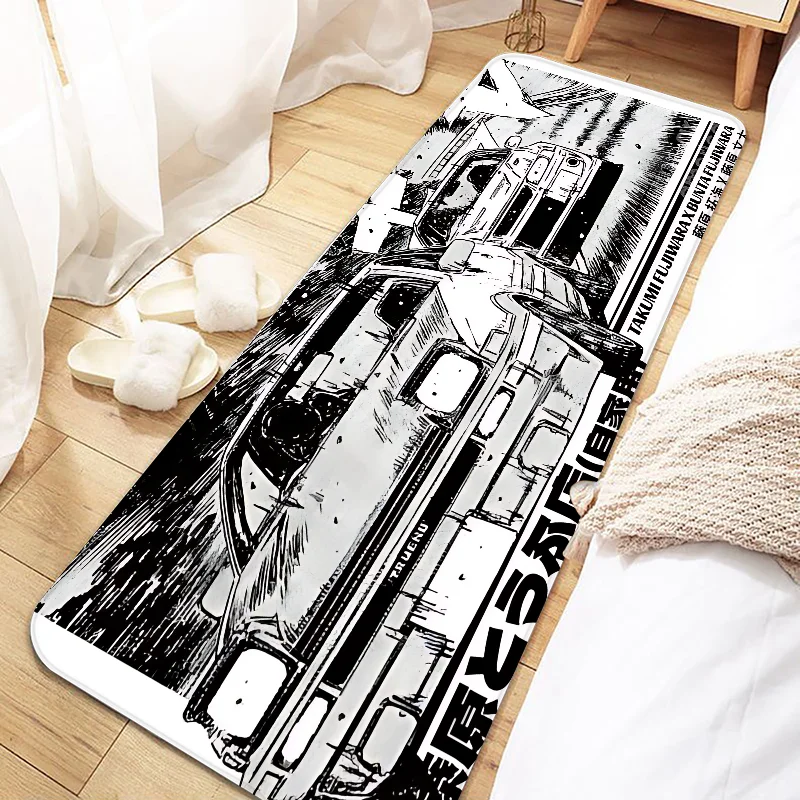 Drift Car JDM Initial D AE86 Door Mat Entrance Non-slip Doormat Washable Kitchen Carpet Living Room Hallway Rugs Bathroom Bath