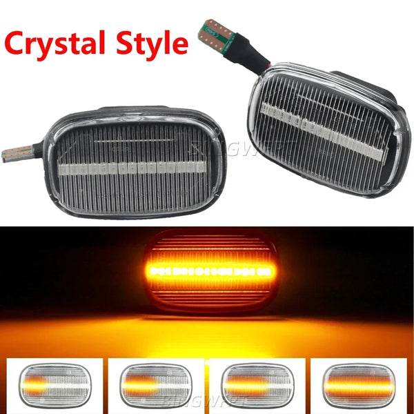 2PCS Car Dynamic Side Marker Blinker Light For Toyota Celica T20 23 Corolla Caldina Avensis Starlet Prius Fielder Verso Runx MR2