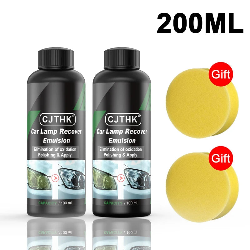 Car Headlight Restoration Polishing Headlamp Scratch Remover Repair Cleaning Paste Remove Oxidation Headlight Polish Liquid